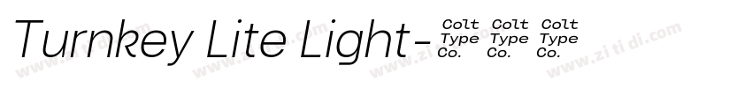 Turnkey Lite Light字体转换